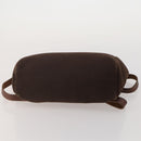 HERMES Herbag Ad Backpack Canvas 2way Brown Gold Tone Auth 202155-5