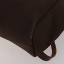 HERMES Herbag Ad Backpack Canvas 2way Brown Gold Tone Auth 202155-12