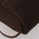 HERMES Herbag Ad Backpack Canvas 2way Brown Gold Tone Auth 202155-13