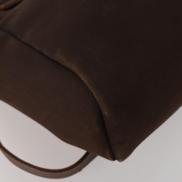 HERMES Herbag Ad Backpack Canvas 2way Brown Gold Tone Auth 202155