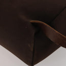 HERMES Herbag Ad Backpack Canvas 2way Brown Gold Tone Auth 202155-14