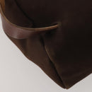 HERMES Herbag Ad Backpack Canvas 2way Brown Gold Tone Auth 202155-15