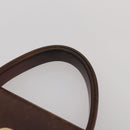 HERMES Herbag Ad Backpack Canvas 2way Brown Gold Tone Auth 202155-14