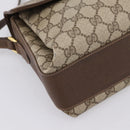 GUCCI GG Supreme Web Sherry Shoulder Bag PVC Beige Gold 904 02 084 Auth 202159-14