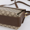 GUCCI GG Supreme Web Sherry Shoulder Bag PVC Beige Gold 904 02 084 Auth 202159-15