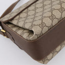 GUCCI GG Supreme Web Sherry Shoulder Bag PVC Beige Gold 904 02 084 Auth 202159-16