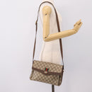 GUCCI GG Supreme Web Sherry Shoulder Bag PVC Beige Gold 904 02 084 Auth 202159-24