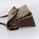 GUCCI GG Supreme Web Sherry Shoulder Bag PVC Beige Gold 904 02 084 Auth 202159-3