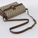 GUCCI GG Supreme Web Sherry Shoulder Bag PVC Beige Gold 904 02 084 Auth 202159-7