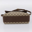 GUCCI GG Supreme Web Sherry Shoulder Bag PVC Beige Gold 904 02 084 Auth 202159-5