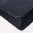 Christian Dior Shoulder Bag Leather Navy Gold Tone Auth 202161-14