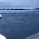 Christian Dior Shoulder Bag Leather Navy Gold Tone Auth 202161-17