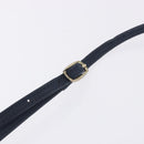Christian Dior Shoulder Bag Leather Navy Gold Tone Auth 202161-9