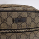 GUCCI GG Supreme Shoulder Bag PVC Beige Gold Tone 233268 Auth 202163-19