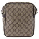 GUCCI GG Supreme Shoulder Bag PVC Beige Gold Tone 233268 Auth 202163-2