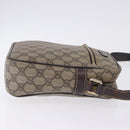 GUCCI GG Supreme Shoulder Bag PVC Beige Gold Tone 233268 Auth 202163-3