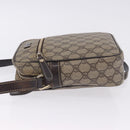 GUCCI GG Supreme Shoulder Bag PVC Beige Gold Tone 233268 Auth 202163-4