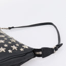 Jimmy Choo Accessory Pouch Leather Black Silver Auth 202164A-8