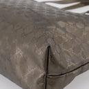 GUCCI GG Implementation Tote Bag PVC Leather Gold 211120 Auth 202165-12