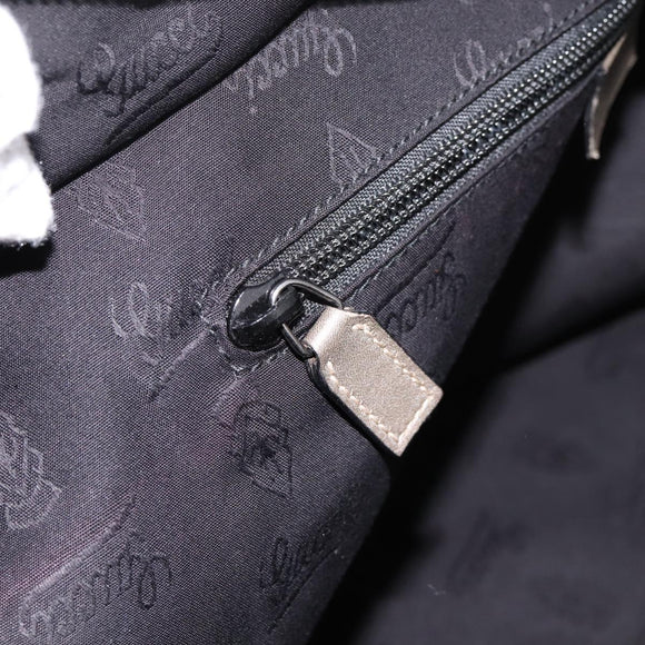 GUCCI GG Implementation Tote Bag PVC Leather Gold 211120 Auth 202165
