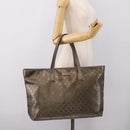 GUCCI GG Implementation Tote Bag PVC Leather Gold 211120 Auth 202165-22