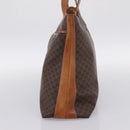 CELINE Macadam Tote Bag PVC Leather Brown Auth 202166-4