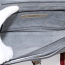 VALENTINO Shoulder Bag Leather Gray Blue Auth 202167-11