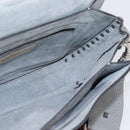 VALENTINO Shoulder Bag Leather Gray Blue Auth 202167-19