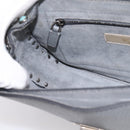 VALENTINO Shoulder Bag Leather Gray Blue Auth 202167-20