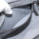 VALENTINO Shoulder Bag Leather Gray Blue Auth 202167-22