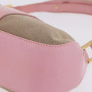 FENDI Zucca Canvas Shoulder Bag Pink Gold Auth 202168V-13