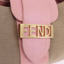 FENDI Zucca Canvas Shoulder Bag Pink Gold Auth 202168V-14
