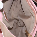 FENDI Zucca Canvas Shoulder Bag Pink Gold Auth 202168V-17