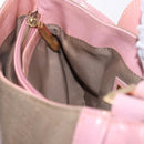 FENDI Zucca Canvas Shoulder Bag Pink Gold Auth 202168V-19