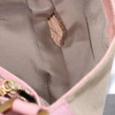 FENDI Zucca Canvas Shoulder Bag Pink Gold Auth 202168V-20