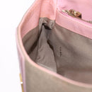 FENDI Zucca Canvas Shoulder Bag Pink Gold Auth 202168V-23