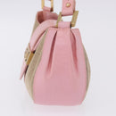 FENDI Zucca Canvas Shoulder Bag Pink Gold Auth 202168V-4