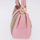 FENDI Zucca Canvas Shoulder Bag Pink Gold Auth 202168V-5