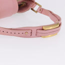 FENDI Zucca Canvas Shoulder Bag Pink Gold Auth 202168V-7