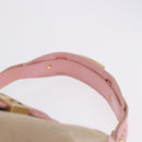 FENDI Zucca Canvas Shoulder Bag Pink Gold Auth 202168V-8