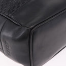 BALLY Shoulder Bag Leather Black Gold Tone Auth 202169-9