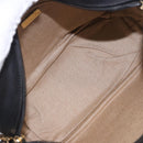 BALLY Shoulder Bag Leather Black Gold Tone Auth 202169-12