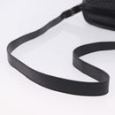 BALLY Shoulder Bag Leather Black Gold Tone Auth 202169-7