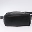 BALLY Shoulder Bag Leather Black Gold Tone Auth 202169-5