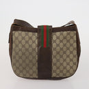 GUCCI GG Canvas Supreme Sherry Line Shoulder Tote Bag Beige Brown Auth 202170-10