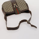GUCCI GG Canvas Supreme Sherry Line Shoulder Tote Bag Beige Brown Auth 202170-12