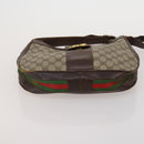 GUCCI GG Canvas Supreme Sherry Line Shoulder Tote Bag Beige Brown Auth 202170-15