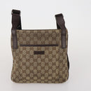 GUCCI GG Canvas Supreme Sherry Line Shoulder Tote Bag Beige Brown Auth 202170-17