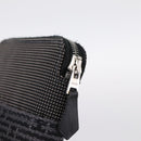 HERMES Her Line Perth PM Wallet Canvas Gray Silver Auth 202172A-12