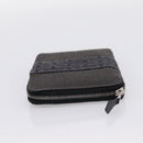 HERMES Her Line Perth PM Wallet Canvas Gray Silver Auth 202172A-4